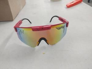 lot 25456 image: Pit Viper The Originals Polarized Red Sunglasses