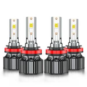 lot 5734 image: Compatible for Dodge Grand Caravan High Low Beams 2011 2012 2013 2014 2015 2016 2017 2018 2019 2020, 6500K White Powersports Light Bulbs, Plug and Play, for Off-Road Use, or Fog Lights, Pack of 4
