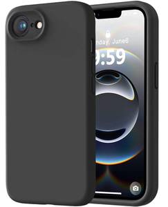 lot 5752 image: LOVE 3000 Designed for iPhone 16e17e Case, Premium Silicone with Soft Anti-Scratch Microfiber Lining Shockproof Protective Phone Case for Men Women Girls 6.1, Black