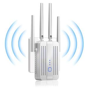 lot 5753 image: WiFi Extender Signal Booster for Home Internet Repeater Long Range Up to 9995 Sq. Ft. for Home and Basement