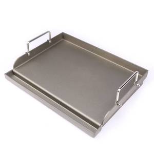 lot 5782 image: Utheer 17 x13 Nonstick Cast Iron Griddle for Gas Grill, Cooking Griddle Pan for Outdoor Gas Grill, Muti-Purpose Cooking Flat Top Plate for Weber, Nexgrill, Charbroil, Camp Chef, Kenmore