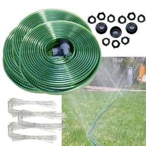 lot 5783 image: Secbulk 2026 Reinforced Sprinkler Hose &amp Soaker Hose for Yard - 150FT (50FT3) Flat Garden Hose with Holes, Heavy Duty No-Kink Lawn Irrigation Hose