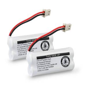 lot 5812 image: Kruta BT162342 BT262342 Cordless Phone Batteries Compatible with BT183342 BT283342 BT166342 BT266342 VTech CS6114 CS6419 CS6719 at&T EL52300 CL80111 Handset Telephone (Pack of 2)