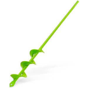 lot 5819 image: Green Garden Auger Drill Bit for Planting, 1.6x16.5 Post Hole Digger & Bulb Planter Tool, Fits 38 Hex Drive Drill, for Seeds, Flowers, Tree Roots, Fence Posts and so on
