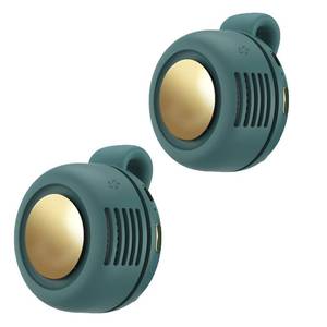 lot 5825 image: Ahuccf Portable Clip-On Fan, Mini USB Rechargeable 360° Rotatable Fan, 3-Speed Silent Mini Bladeless Summer Fans
