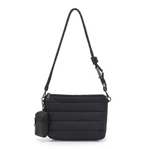lot 5889 image: ACUARIO Crossbody Bags for Women - Puffy Tote Bag Purse for Work, Travel, Shoulder Handbag with Small Wallet (black)