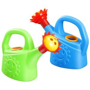 lot 5891 image: STOBOK 2pcs Toy Watering Can for Kids Flower Watering Can for Toddler Gardening Plastic Cartoon Water Pot for BathSand IndoorOutdoor Toy (Random Color)