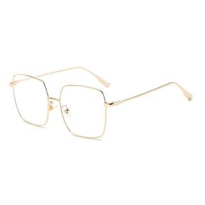 lot 5904 image: Oversized Square Reader Glasses 2.0 for WomenMen, Blue Light Blocking Glasses, Large Metal Frame Readers with UV404 Protection