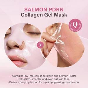 lot 5905 image: Quasi Salmon PDRN Collagen Mask Korean Skin care Gel Face Mask for Hydration, Firming &amp Smoothing Skincare, Collagen Boost &amp Pore Care 3 Masks, Non-Irritating, Natural Ingredients