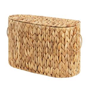 lot 5946 image: GRANNY SAYS Slim Toilet Paper Holder Baskets for 6 Mega Rolls, Bathroom Toilet Paper Storage Baskets with Lid, Wicker Natural Water Hyacinth Storage Basket with Handles for Bathroom Organizer