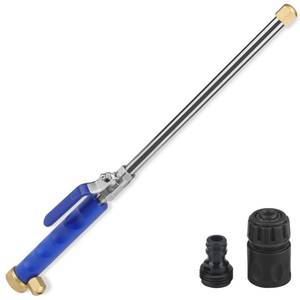 lot 7009 image: High Pressure Power Washer Wand, Hydro Jet Nozzle for Garden Hose, Watering Sprayer Cleaning Tool, Wand Lance for Gutter Patio Car Pet Window Glass, Blue