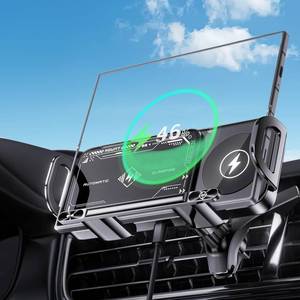 lot 7012 image: ZECHANGCE Wireless Car Charge, 2 in 1 Auto Rotating Car Phone Holder, 15 Watt Dual Coil Wireless Fast Charging Phone Mount for Samsung Galaxy Z Fold 765432 and Small ipad and iPhone
