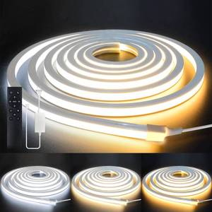 lot 7014 image: VOEWT LED Strip Lights 9.8ft 110-120V,Dimmable Silicone Neon Rope Lights,Flexible Outdoor Waterproof Neon Strip Lights for Mirror,Kitchen,Cabinet,DIY Lighting