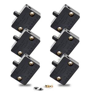 lot 7021 image: 6Pcs On Off Door Switch for Closet Light Black Normally When Opens Cabinet Electrical Lamp Switches for Closet Pantry Cabinet Door lkelyonewy