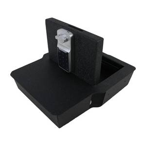lot 7033 image: KEREN Underseat Center Console Gun Safe - Console Gun Vault Compatible with Dodge Ram 150025003500 2020-2026, High Security Armrest Lock Box with Electronic Keypad Lock