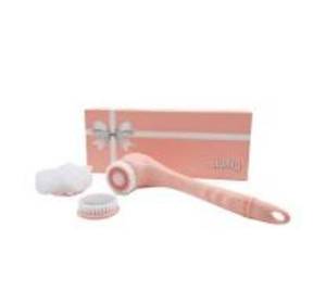 lot 7065 image: brushly cleansing & exfoliating body brush w 4 brush heads Pink