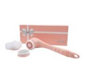 lot 7067 image: brushly cleansing & exfoliating body brush w 4 brush heads White