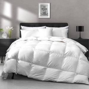 lot 7116 image: APSMILE All Season Down Feather Fibers Comforter California King Size - Ultra-Soft High Fill-Power Hotel Collection Duvet Insert Fluffy Medium Warm Quilt Comforter with Corner Tabs(104x96, White)