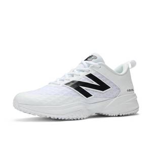 lot 7125 image: New Balance Mens FuelCell 4040 V8 Turf-Trainer Baseball Shoe, WhiteBlack, 13 M