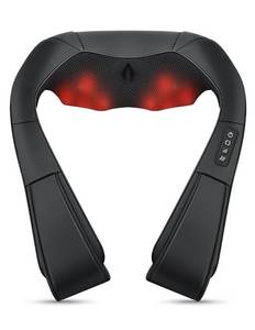 lot 7138 image: Medcursor Neck Massager - Portable Electric Neck and Back Massager with Heat, Deep Tissue 3D Kneading Pillow for Muscle Pain Relief, Ideal Fathers &amp Mothers Day Gift, Not Cordless