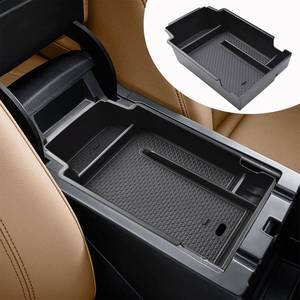 lot 7182 image: RUNROAD Upgraded Center Console Organizer Tray Compatible with Chevy Blazer 2026 2025 2024 2023 2022 2021 2020 2019 Accessories, ABS Materials Secondary Storage Box Insert Armrest Console Tray, Black