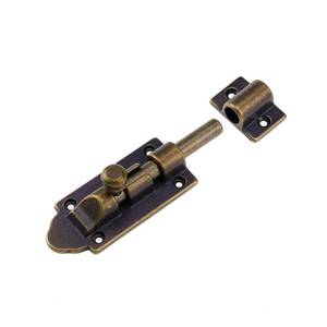 lot 7199 image: Tighall Bronze Antique Brass Barrel Bolt Latch 4 Inch Slide Latch Security Sliding Lock with Screws Hardware