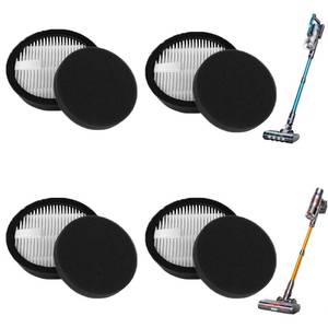 lot 7223 image: 4 Pack HEPA Vacuum Replacement Filters Compatible with AFNOP Acevac11 Cordless Vacuum Cleaner, with 4 Pack Sponge Sets