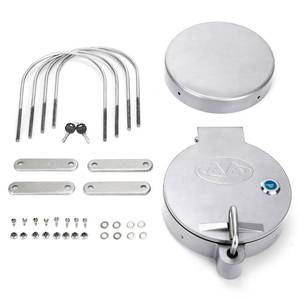 lot 6835 image: AA Products Universal Conduit Carrier Kit Fit 8 PVC Pipe, No Drilling Required, Silver
