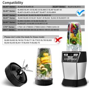 lot 6855 image: 7 Fins Ninja Blender Blade Replacement Parts 2pcs Compatible with Ninja Blender Top Lid Accessories for Ninja Auto iQ BL682-30 BL642-30 BL450-30 BL482-30 BL687CO-30 ect.