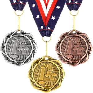 lot 6885 image: Loetere 3 Pcs Metal Fusion Medals 2 Cornhole Dinkball Soccer 1st 2nd 3rd Place Award Medals with Ribbons Gold Silver Brown Trophy for Sports Participation Winner Prize Gift (Classic Cornhole)