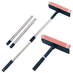 lot 6900 image: Professional Window Squeegee,2-in-1 Window Cleaner with 56 Long Stainless Steel Handle,Window Washing Kit, Glass Door Cleaner,Multi-Use Car Windshield Cleaning Tool for Gas Station, Glass,Shower