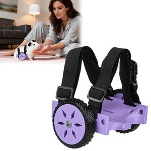 lot 6936 image: CeoNic Adjustable Guinea Pig, Rabbit and Hamster Wheelchair for Back Legs Mobility Aid, Soft TPU Tires with Raps (Medium)