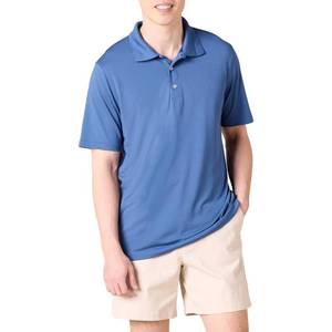 lot 6961 image: Amazon Essentials Mens Mens Regular-fit Quick-Dry Golf Polo Shirt Shirt, -Blue, Medium