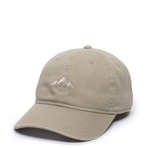lot 6963 image: Outdoor Cap Mountain Embroidered Dad Hat, Adjustable Soft Cotton Polo Style Unstructured Baseball Cap for Men & Women, One Size, Khaki
