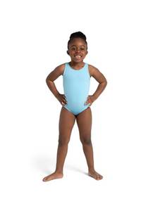 lot 6967 image: Capezio Big Girls Tank Leotard, Light Blue, M (8-10)