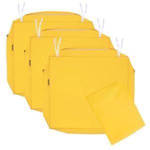 lot 6973 image: NettyPro Patio Chair Seat Cushion Covers Set 4, Waterproof Outdoor Furniture Cushion Slipcovers with Zipper and Tie, 22 x 20 x 4 Inch, Replacement Cover Only, Yellow