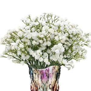 lot 6975 image: LYRWI 6-Pcs 21 Secure-Stem Realistic Artificial White Babys Breath (Gypsophila) Flowers with No-Shedding Design Perfect for Wedding Centerpieces, Home Decor &amp Vase Fillers