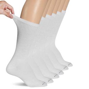 lot 6977 image: Dr. Scholls Womens Diabetes & Circulator - 4 6 Pair Packs Socks, White, 8 12 US