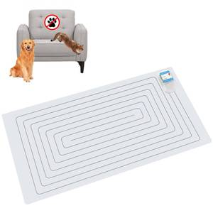 lot 6989 image: SEERWAY Scat Pet Shock Mat Indoor, Safe Shock Training Pads for Dogs and Cats, Electric Repellent Mat Keeps Pets Off Couch, Sofa, Counter Top, 3 Training Modes, 30x16 Rectangular, Battery Operated