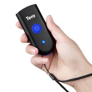 lot 8117 image: Tera Mini 1D Barcode Scanner Pocket Waterproof Wireless Laser Scanner 3 in 1 Compatible with Bluetooth USB Wired Portable Bar Code Reader for Supermarket Logistics Work with iOS Windows Android 1100L