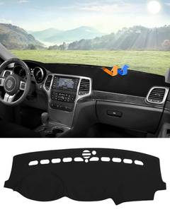 lot 8138 image: CARTIST Dashboard Cover Mat for 2011-2019 2020 2021 Jeep Grand Cherokee Accessories Dash Cover Suede Dash Mat Sunshade Glare UV Rays Protector (NOT for Jeep Cherokee & Grand Cherokee L)
