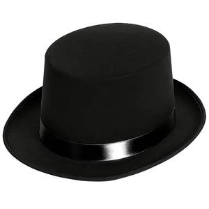 lot 8144 image: Barelove Top Hats Magician Victorian Dress Up Crazy Top Dance Sequence Top Hat Christmas Costume for Men Women Unisex for Masquerade, Mardi Gras, Halloween (Black)