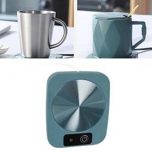 lot 8209 image: Coffee Mug Warmer, Electric Cup Warmer Heating Cup Heater Coffee Accessories USB Powered Constant Temperature for Home Office Desk (Green)