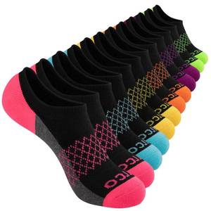 lot 8215 image: eallco No Show Socks Womens Athletic Cushioned Low Cut Non Slip Running Ankle Socks for Women 6 Pairs