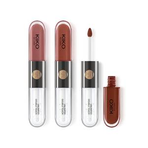 lot 8237 image: KIKO Milano Unlimited Double Touch Lipstick Kit  3 Liquid Lipsticks