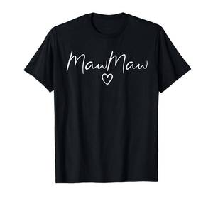 lot 8290 image: Mawmaw Gifts for Women Grandma Heart Mothers Day Mawmaw T-Shirt 2XL blue