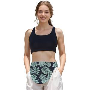 lot 8294 image: WearWan Ostomy Belt  Leak & Odor Protection  Abdomen Ostomy Bag Covers for Men and Women  Sports and Daily Life  Size S, Leaf