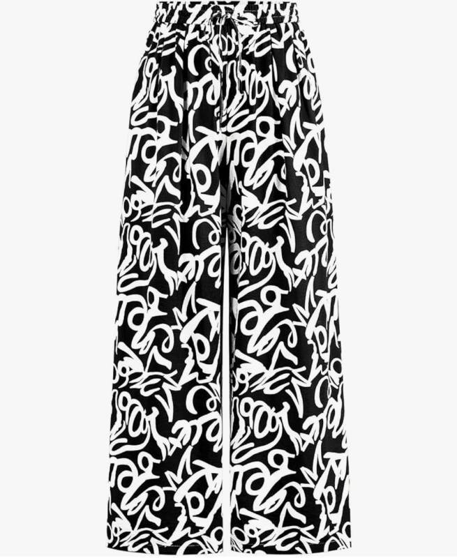 lot 37287 image: Womens Pants Elastic Waist Floral Lightweight Palazzo Pants for Women Casual Lounge Wide Leg Pants Woman - Retail $33