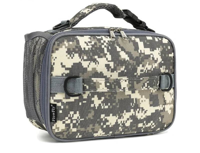 lot 37371 image: Kids Lunch Bag, Durable Insulated School Lunch Box with Shoulder Strap and Bottle Holder, Water-resistant Thermal Small Lunch Cooler Tote - Retail $16