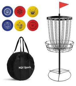 lot 37629 image: PRO Disc Golf Basket, Transit Bag, OutdoorIndoor (Target Not Included) - Retail $124